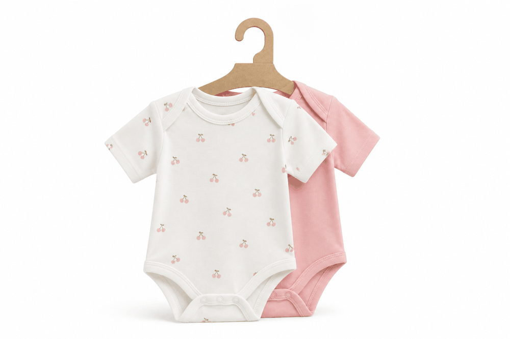 Bodysuit 2pk Hanger — SS26 Ma Cherie Newborn Girls