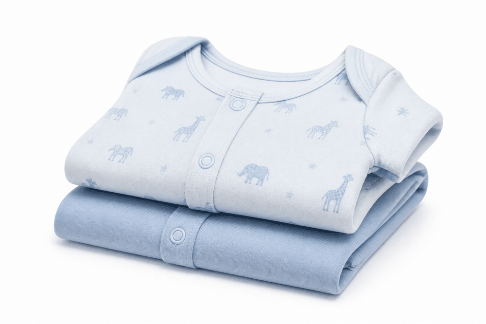 Interlock Romper 2pk — SS27 My First Boys Classic