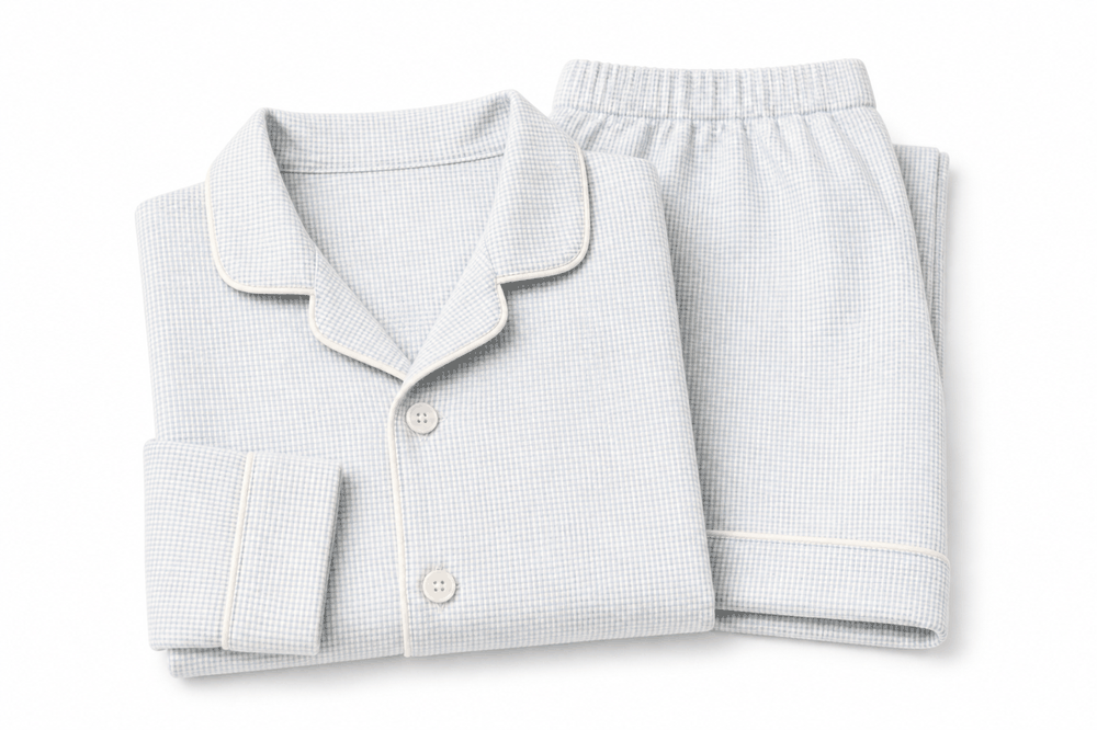 Woven Shirt + Shorts PJ Set — SS27 My First Boys Classic