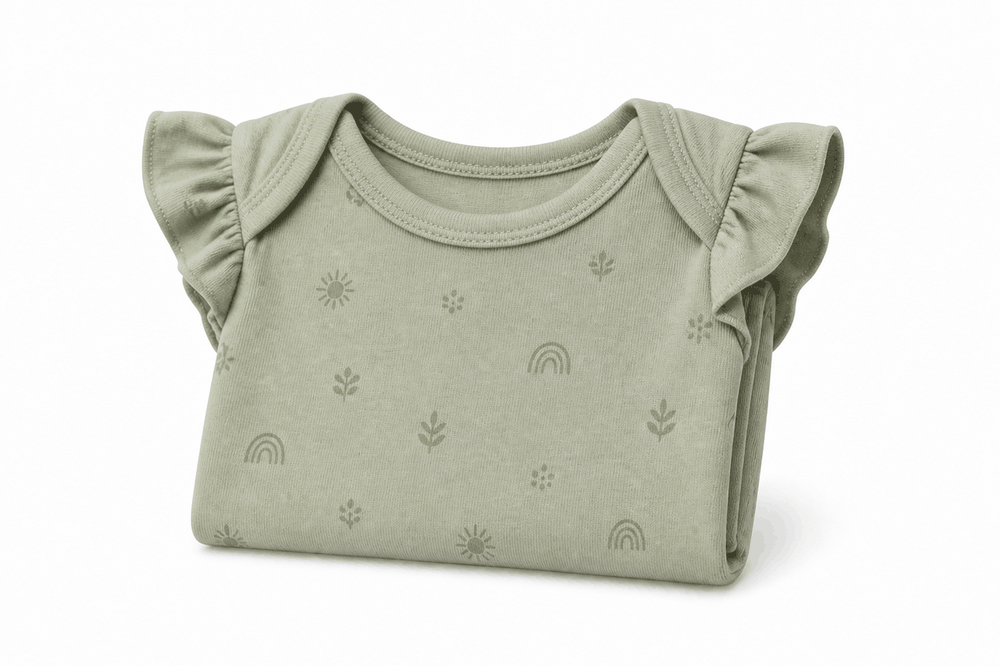 Sage Graphic Tee — SS26 Mini Girls Island Charm