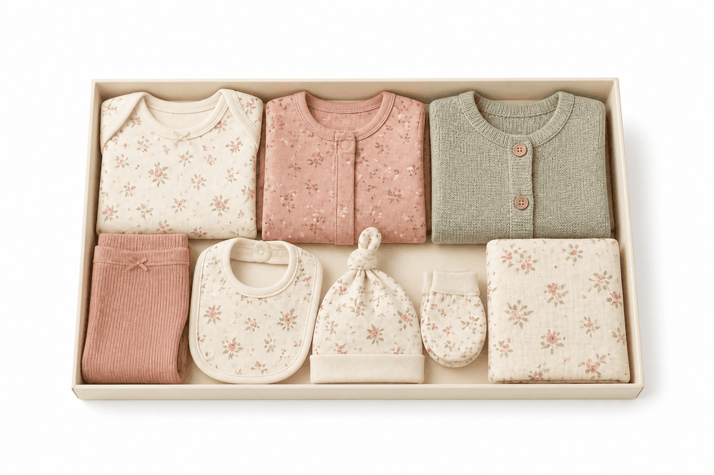 8pc Newborn Girls Gift Set — SS26 Vintage Doll House