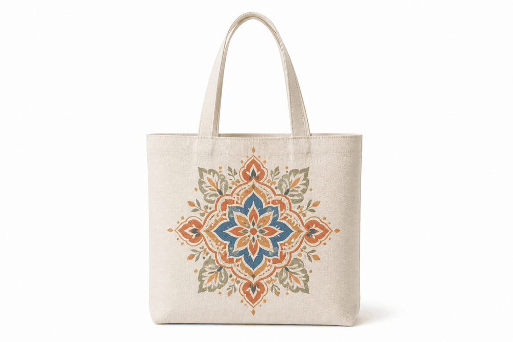 Canvas Rangoli Tote Bag