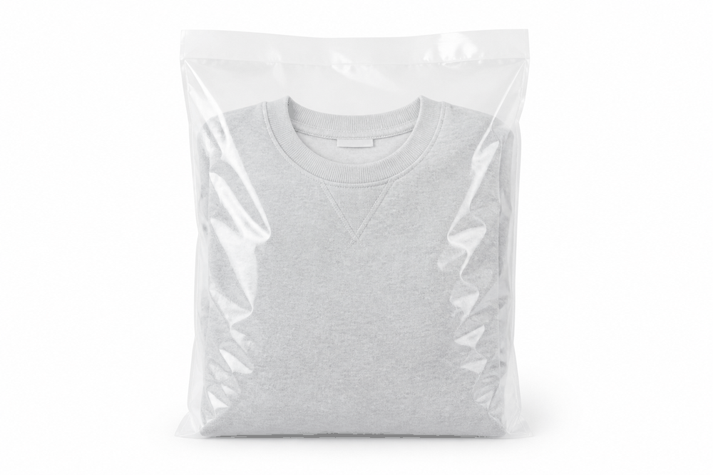 Recycled LDPE Polybags — GRS recycled LDPE polybag